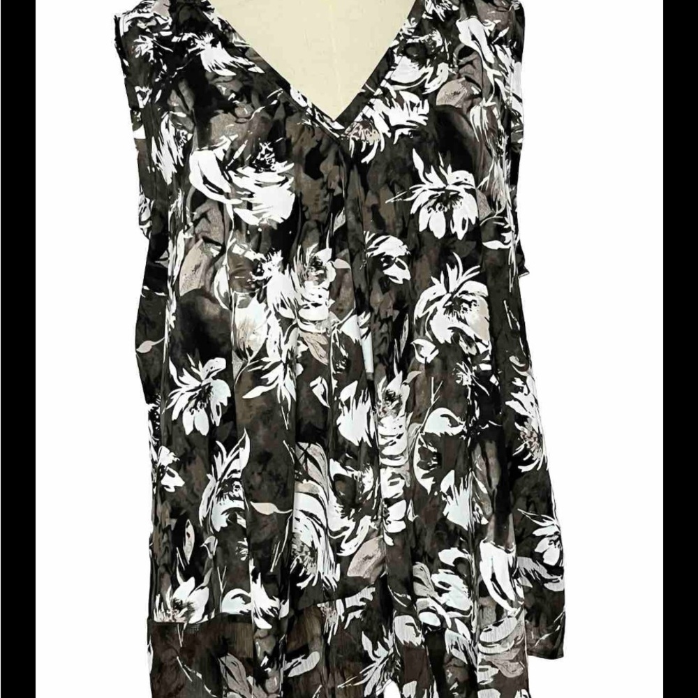 Croft & Barrow PL Women’s Teal Green/black Striped Shirt 3/4 Sleeve Blouse Top,